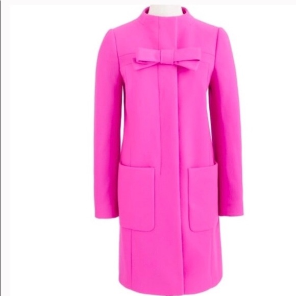 J. Crew Jackets & Blazers - J Crew Pink Bow Coat